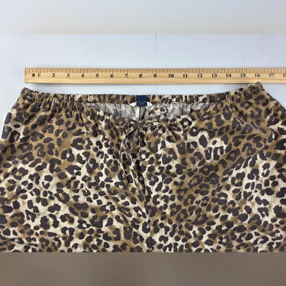 American Eagle Outfitters Leopard Print Wide Leg Pants - Brown - Picture 10 of 15